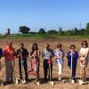 Mayor, Council Members, City Manager and the Patel Family Grab their shovels and begin the Digging!